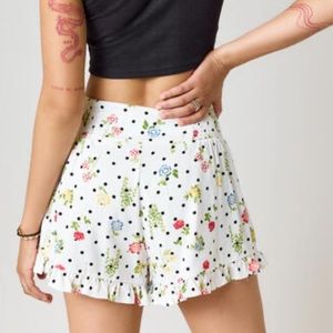 JENNIE POLKA DOT FLORAL MIX SHORTS